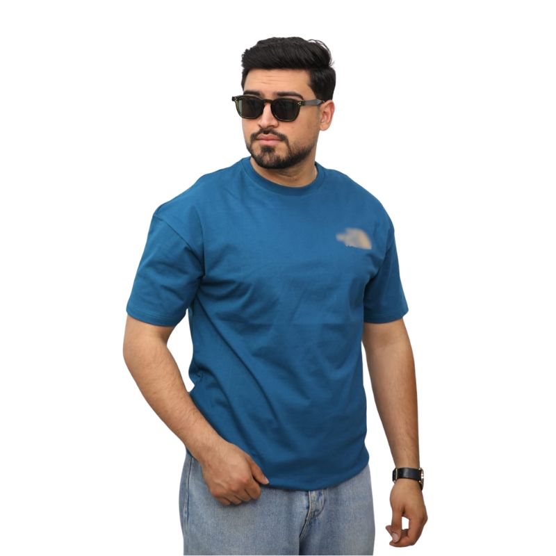 Men’s The North Face Back Print Streetwear T-Shirt S Petrol blue