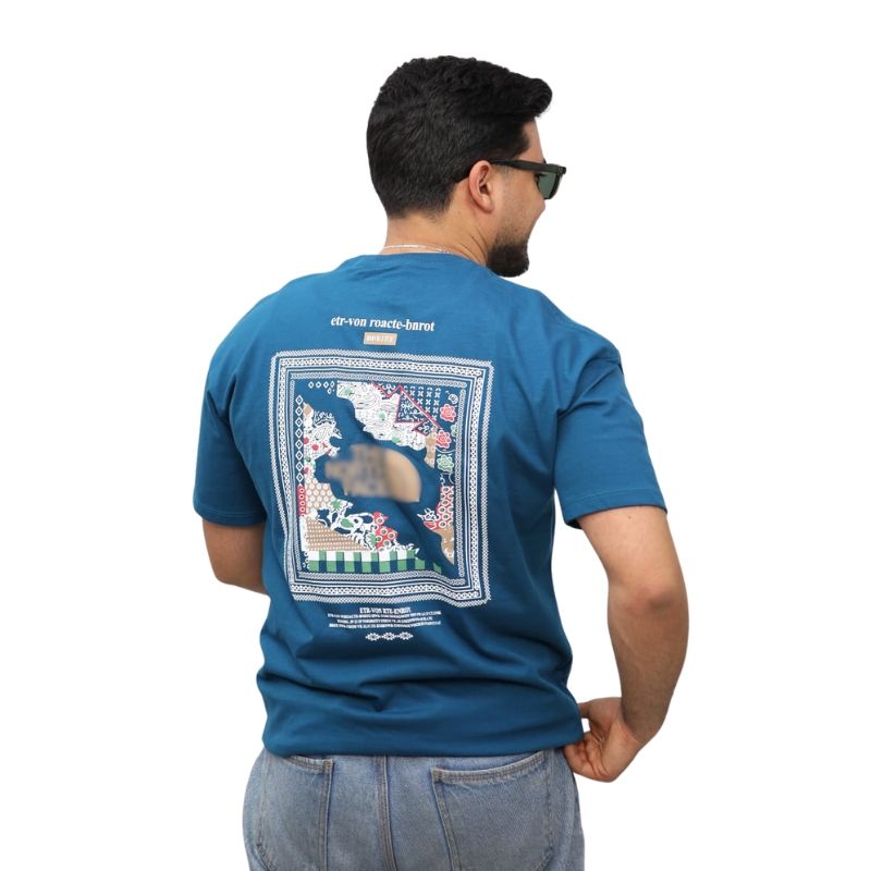 Men’s The North Face Back Print Streetwear T-Shirt S Petrol blue