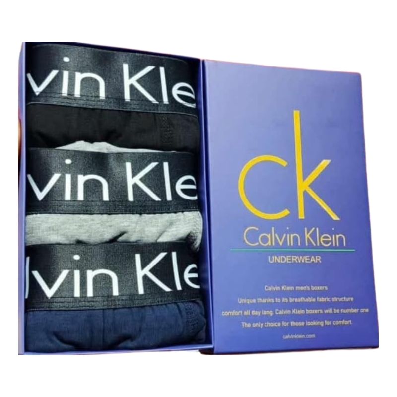 Lot de 3 Boxers à logo Calvin Klein en 3 couleurs