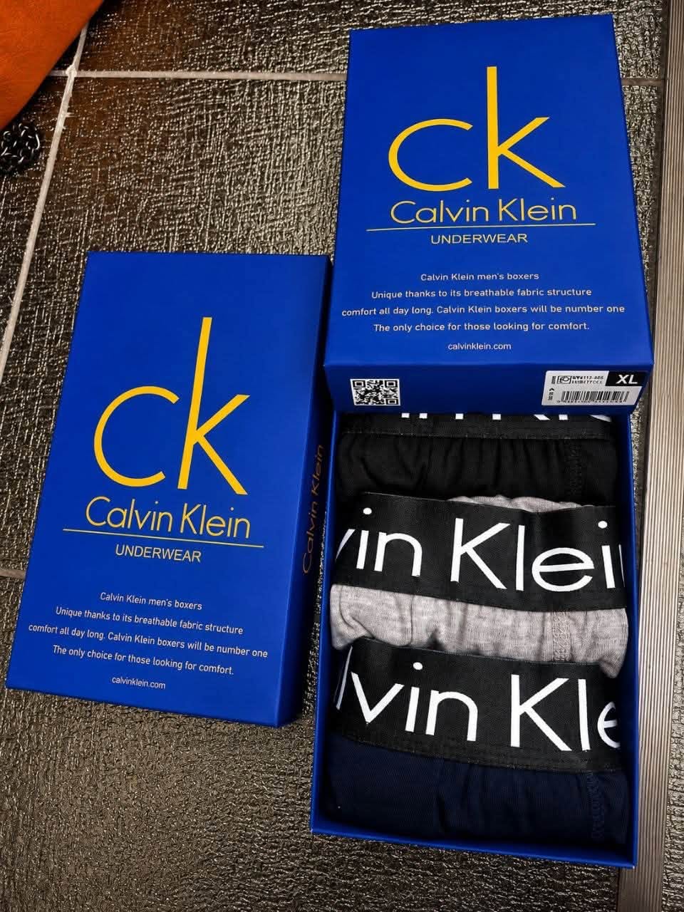 Lot de 3 Boxers à logo Calvin Klein en 3 couleurs