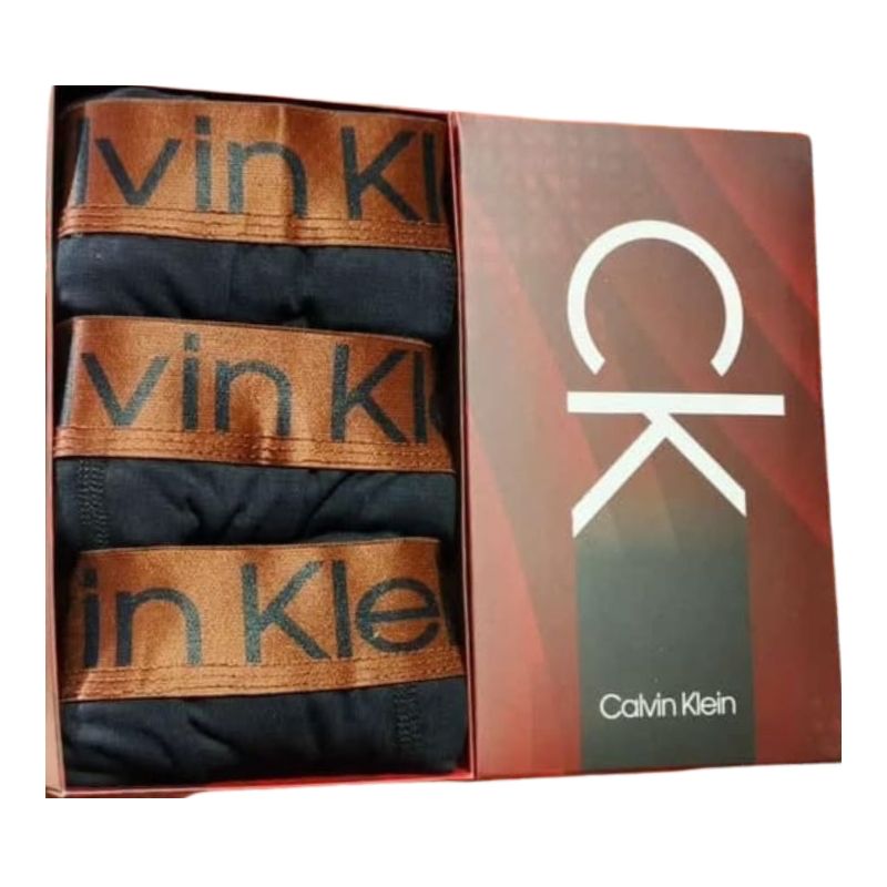 Lot de 3 Boxers à logo Calvin Klein cuivré