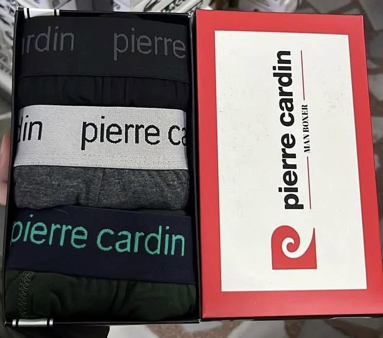 Lot de 3 Boxers à logo Pierre Cardin en 3 couleurs