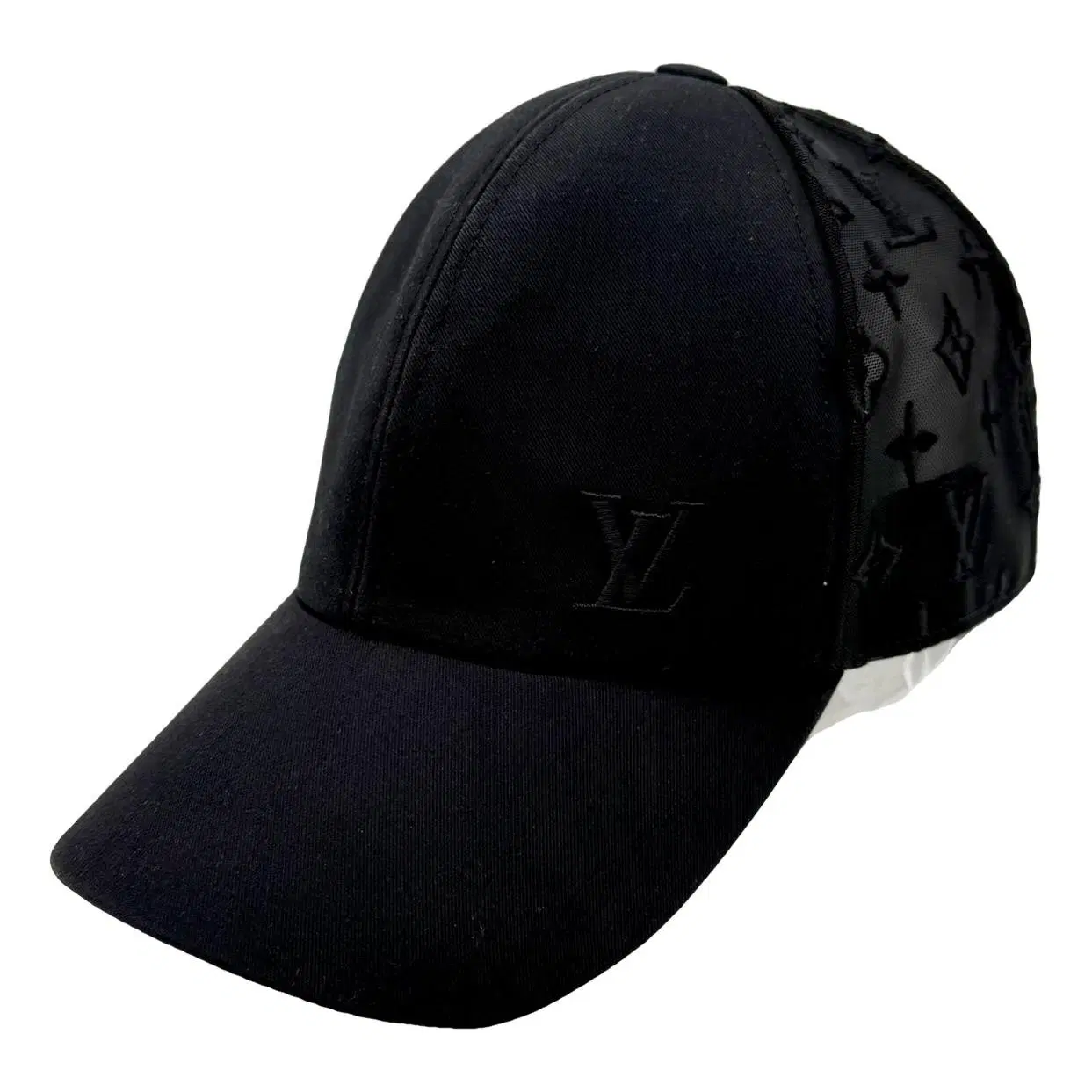 Casquette Luis Vuitton Noire à Motifs Monogramme – Style Chic et Urbain