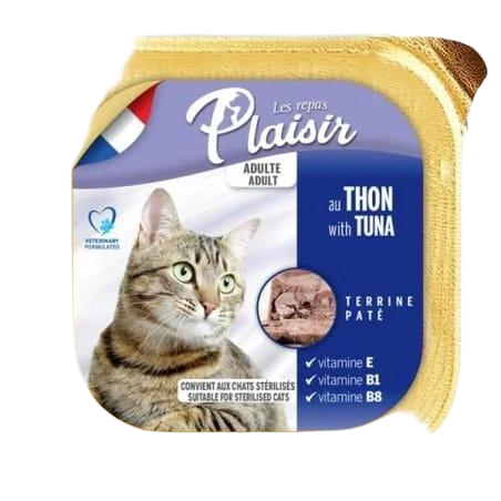 Plaisir barquette pour chat stérilisé 100 g