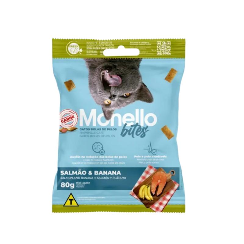 Monello Bites Hairball Cats Salmon Banana 80 g