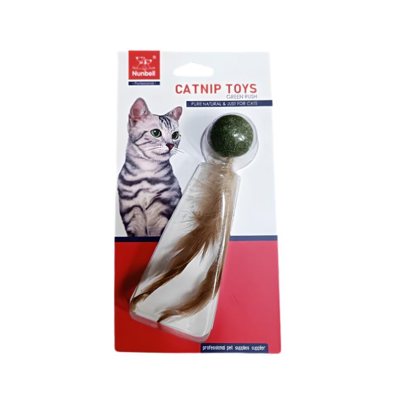 Nunbell Catnip Toy Green Rush Pelle