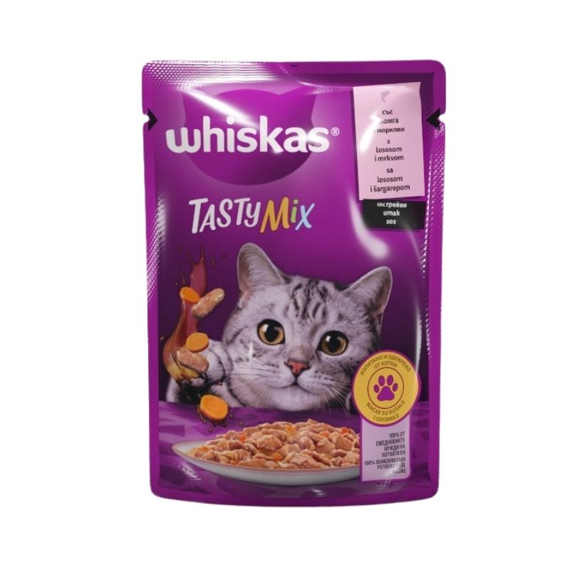 Whiskas Tasty Mix Saumon et Carottes 85 g
