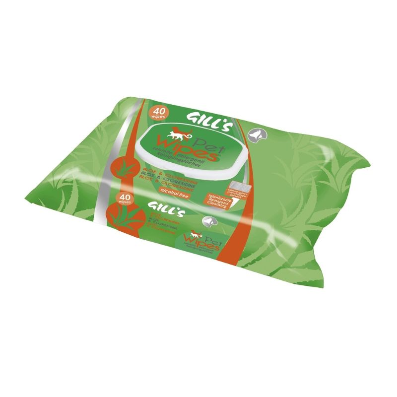 Croci Pet Wipes Aloe Chlorhexidine 40 pièces