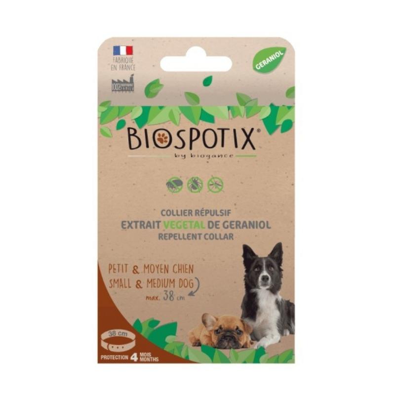 Biospotix Collier Repulsif Petit et Moyen Chien 38 cm