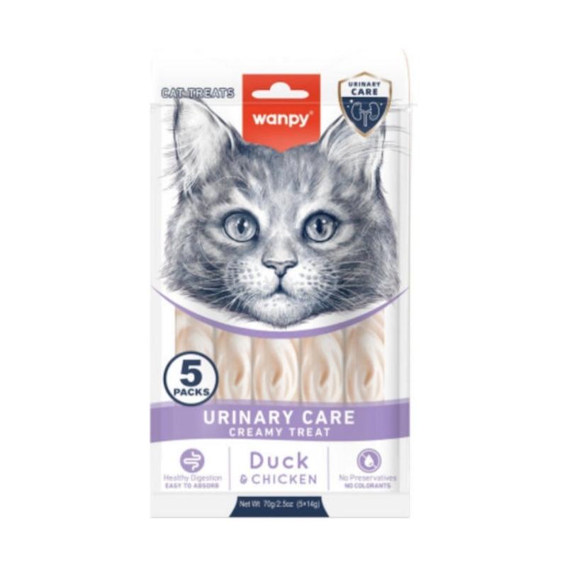 Wanpy Crème Functionnal - Urinary au Canard et Poulet (5*14g)