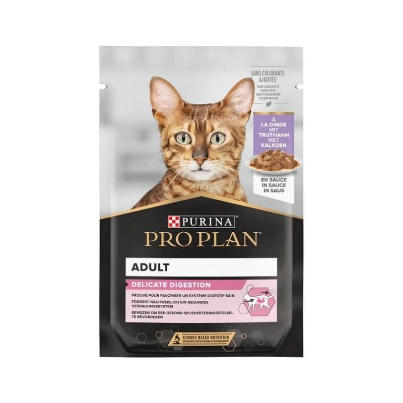 Purina Pro Plan – Pochon Delicate à la Dinde pour Chat Adulte Sensible – 85 g