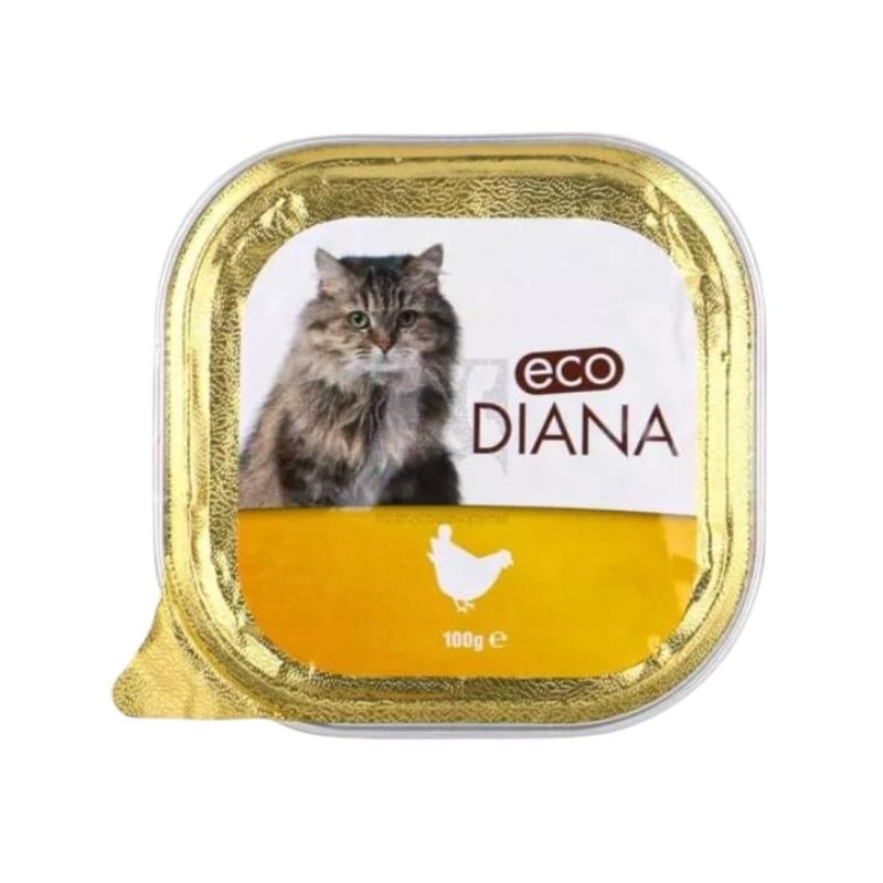 Eco Diana Barquette Chat 100 g - Saveur / recette: Poulet