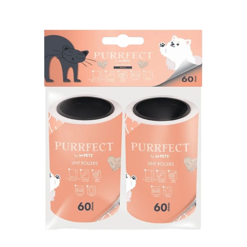 M-Pets Purr Lint Roller feuilles - Nombre de pièces: 60 feuilles