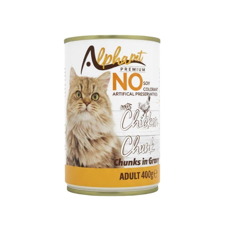 Alphapet boîte pour chat adulte en sauce 400 g