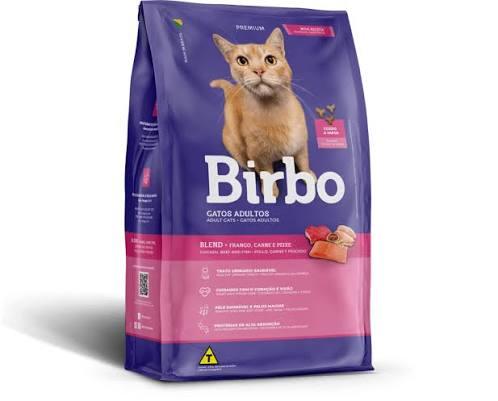 Croquettes Birbo chat adulte, poulet, bœuf et poisson 1 kg