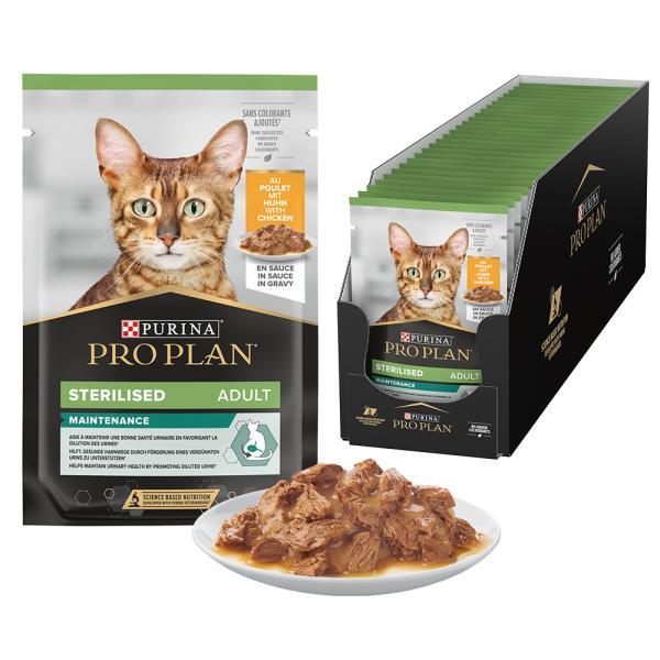 Pro Plan Sterilised au poulet 10 × 85 g