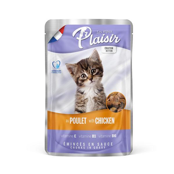 Plaisir pochon poulet pour chaton 100 g