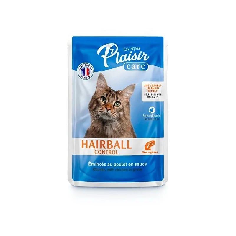 Plaisir pochon anti-boules de poils pour chat 85 g