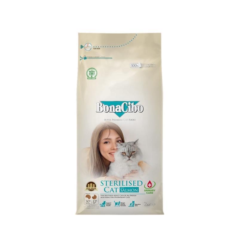 Bonacibo Sterilised Cat au saumon 2 kg