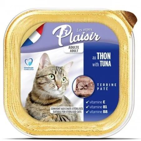 Plaisir tray for sterilized cats 100 g