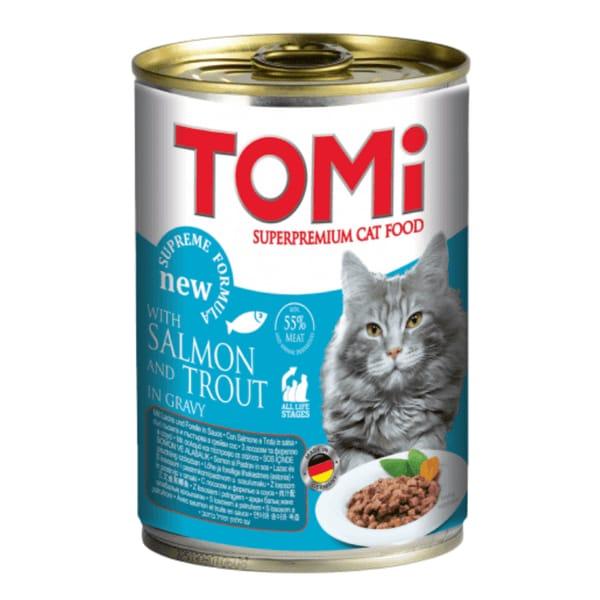 Tomi boîte bouchées pour chat & chaton 400 g